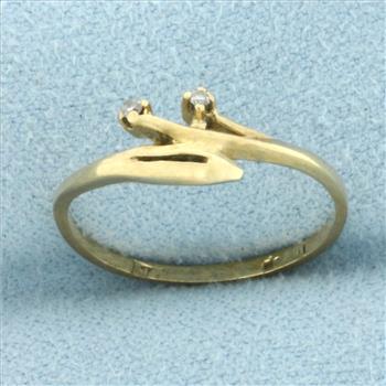 Diamond Spray Ring in 10k Yellow Gold