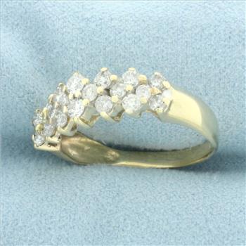 Diamond Wedding or Anniversary Band Ring in 14k Yellow Gold