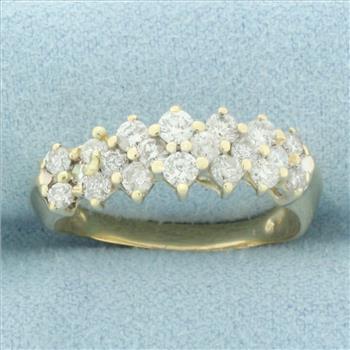 Diamond Wedding or Anniversary Band Ring in 14k Yellow Gold