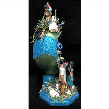 Disney Lilo and Stitch Hand Created Emu Egg Sculpture