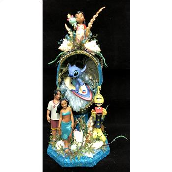 Disney Lilo and Stitch Hand Created Emu Egg Sculpture