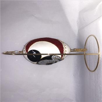 Disney Mickey Mouse Hand Created Goose Egg Sculpture With Stand