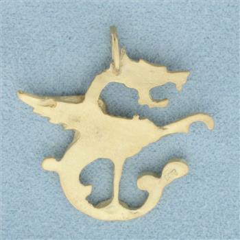Dragon Pendant in 14k Yellow Gold
