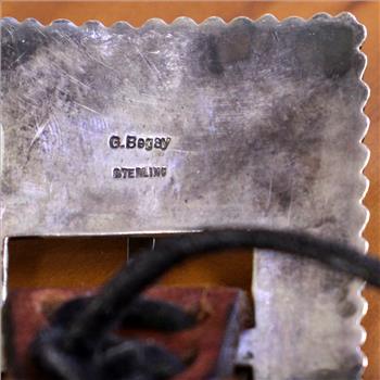 Gary Begay Navajo Sterling Silver Native American Concho Belt