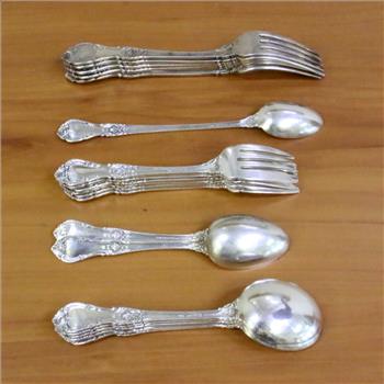 Gorham King Edward Sterling Silver Flatware Set of 19
