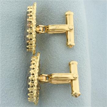 Guardian Angel Cufflinks in 14k Yellow Gold