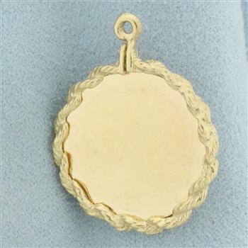 Happy Anniversary Gem Pendant in 14k Yellow Gold