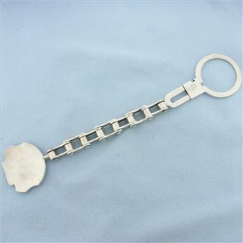 Harley-Davidson Motor Cycles Keychain in Sterling Silver