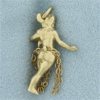 Hula Dancer Charm in 14k Yellow Gold