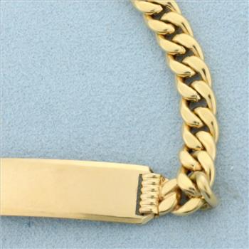 ID Bracelet in 18k Yellow Gold