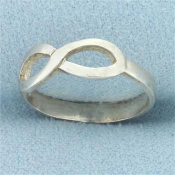 Infinity Design Ring in Sterling Silver