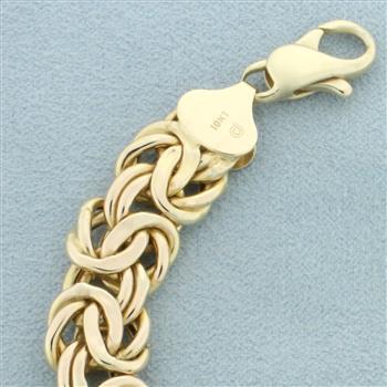 Italian Byzantine Bracelet in 10k Yellow Gold