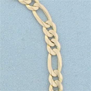 Italian Figaro Link Bracelet in 10k Yellow Gold
