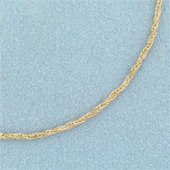 Italian Foxtail Link Bracelet in 14k Yellow Gold