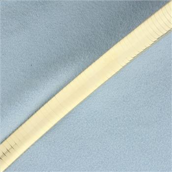 Italian Omega Link Bracelet in 14k Yellow Gold