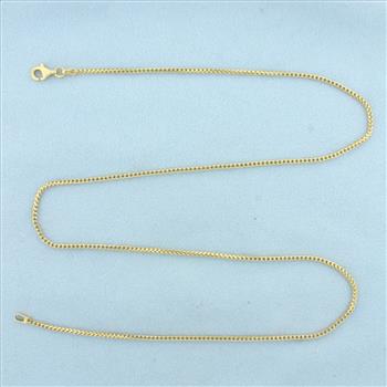 Italian Snake Link Chain Necklace in 18K Yellow Gold
