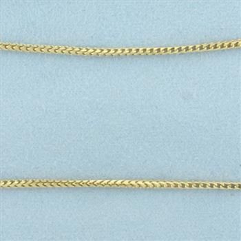 Italian Snake Link Chain Necklace in 18K Yellow Gold
