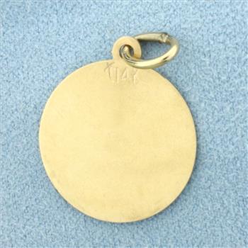 Jamaica Palm Tree Charm in 14k Yellow Gold