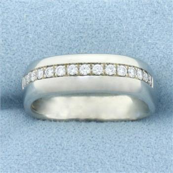 Jean-Francois Albert Diamond Line Ring in 18k White Gold