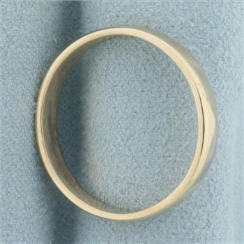 Mens Wedding Band Ring in 14k Yellow Gold