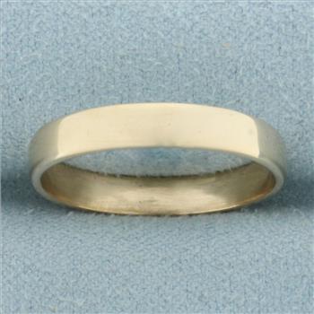 Mens Wedding Band Ring in 14k Yellow Gold