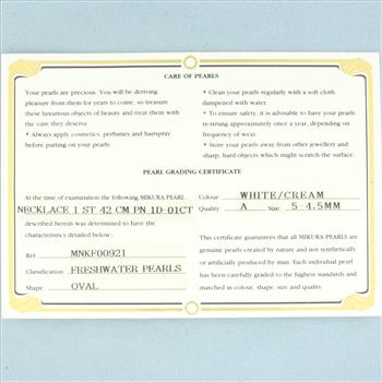 Mikura Pearl and Diamond Necklace in 18k Yellow Gold