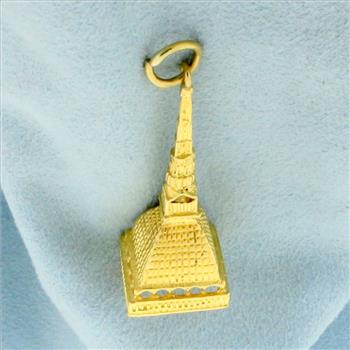 Mole Antonelliana Pendant in 18K Yellow Gold