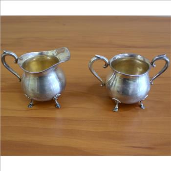 Preisner Sterling Silver #57 Cream and Sugar Set