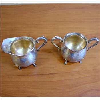 Preisner Sterling Silver #57 Cream and Sugar Set