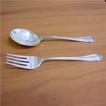 Reed and Barton Dancing Flowers Sterling Silver Flatware - Set of 55