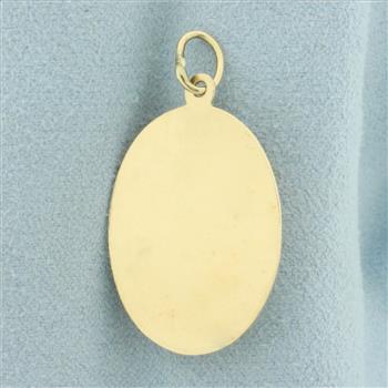 Sweet Sixteen Rose Pendant in 14k Yellow Gold