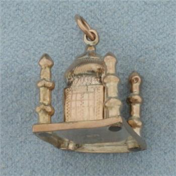 Taj Mahal Charm in 8k Rose Gold