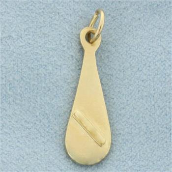 Teardrop Charm or Pendant in 14k Yellow Gold