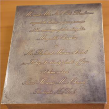 Tiffany and Co. Cedar Lined Keepsake Box in .925 Sterling Silver