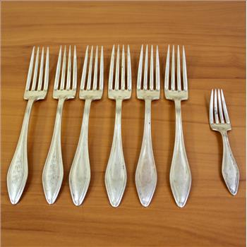 Towle Mary Chilton Sterling Silver Twenty Five Piece Flatware Set Monogrammed