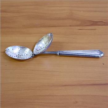 Unique Antique Sterling Silver Tea Infuser Spoon