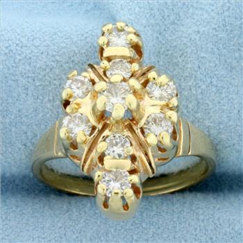 Vintage Diamond Ring in 14K Yellow Gold
