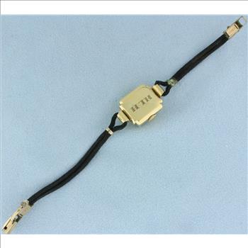 Vintage Ladies Hamilton Watch in Solid 14k Gold Case