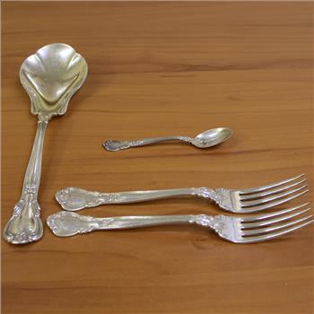 Vintage Set of 4 Piece Gorham Chantilly Sterling Silver Flatware