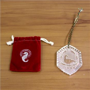 Waterford cut crystal 1989 christmas bell