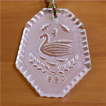 Waterford Crystal 1990 Twelve Days of  Christmas Ornament