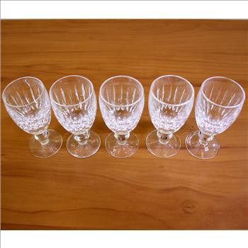 Waterford Maureen Crystal Sherry Glasses Set of 5