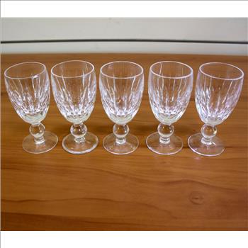 Waterford Maureen Crystal Sherry Glasses Set of 5
