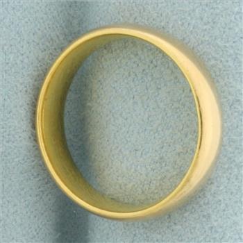 Womens Antique Wedding Band Ring in 22k Yellow Gold