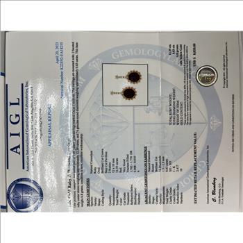 RUBY & DIAMOND EARRINGS IN 14K GOLD