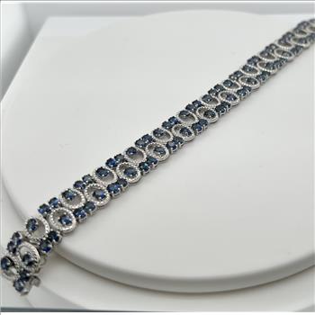 TANZANITE BRACELET IN STERLING SILVER