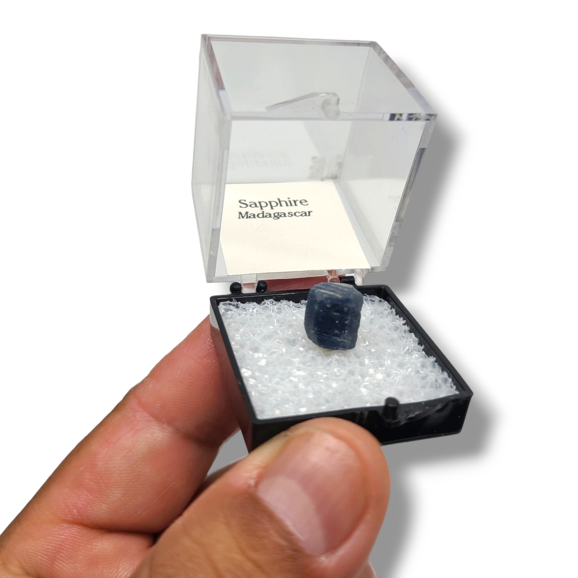 Sapphire From Madagascar Exquisite Gems In Custom Display Cases