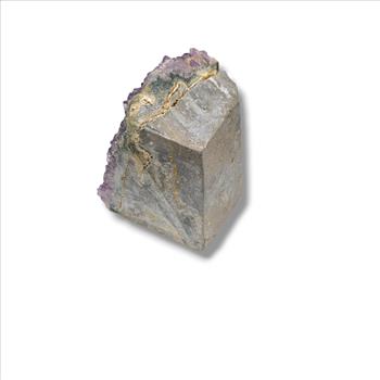 Elegant Brazilian Amethyst Cluster with Cut Base