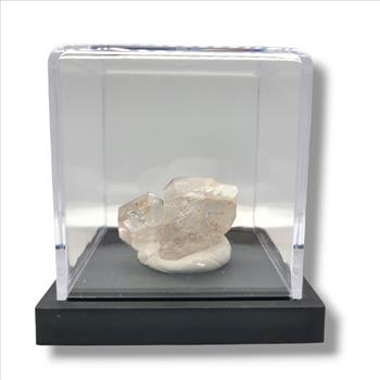 Herkimer Diamond Cluster from Ace of Diamonds Mine in Display Case