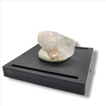 Herkimer Diamond Cluster from Ace of Diamonds Mine in Display Case